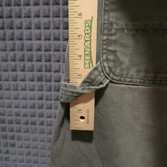 Carhartt Canvas Carpenter Work Pants 38x32 Mens Gray Cargo Cotton Jeans Utility - Picture 9 of 16